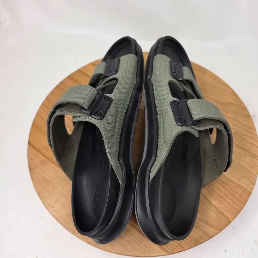 Birkenstock Sandals Mens 9 Atacama Green Black Sport Slide Outdoor Summer Preppy
